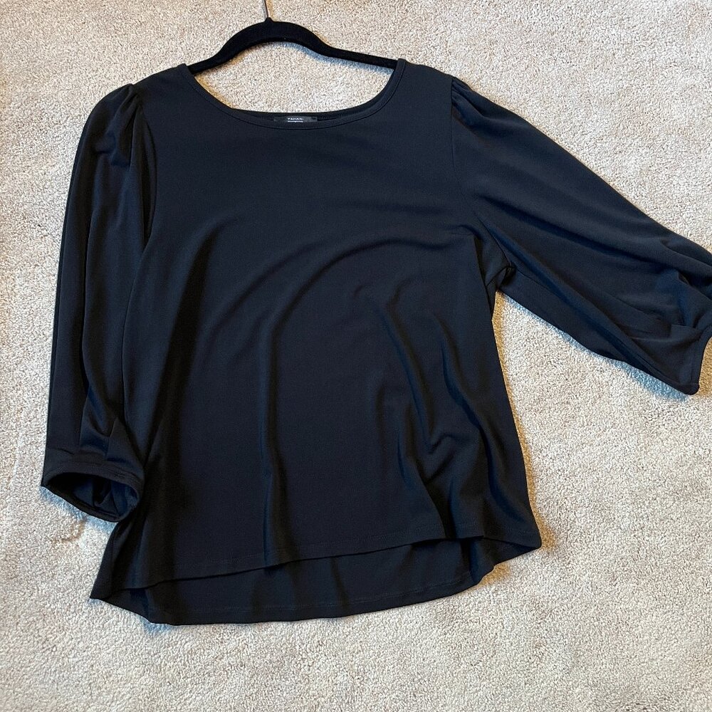 Tahari Blackβ Blouse Size Large (Never Worn)
